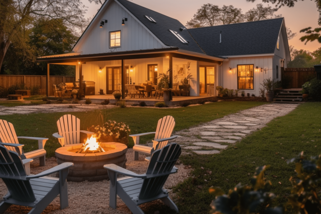 Farmhouse Backyard Patio Ideas