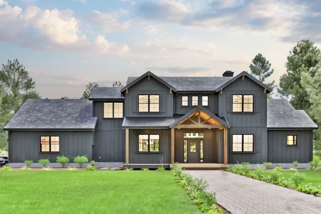 Find Black Modern Farmhouse Plan